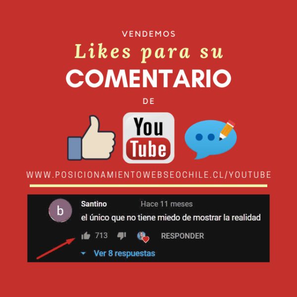 Comprar likes para comentarios en youtube