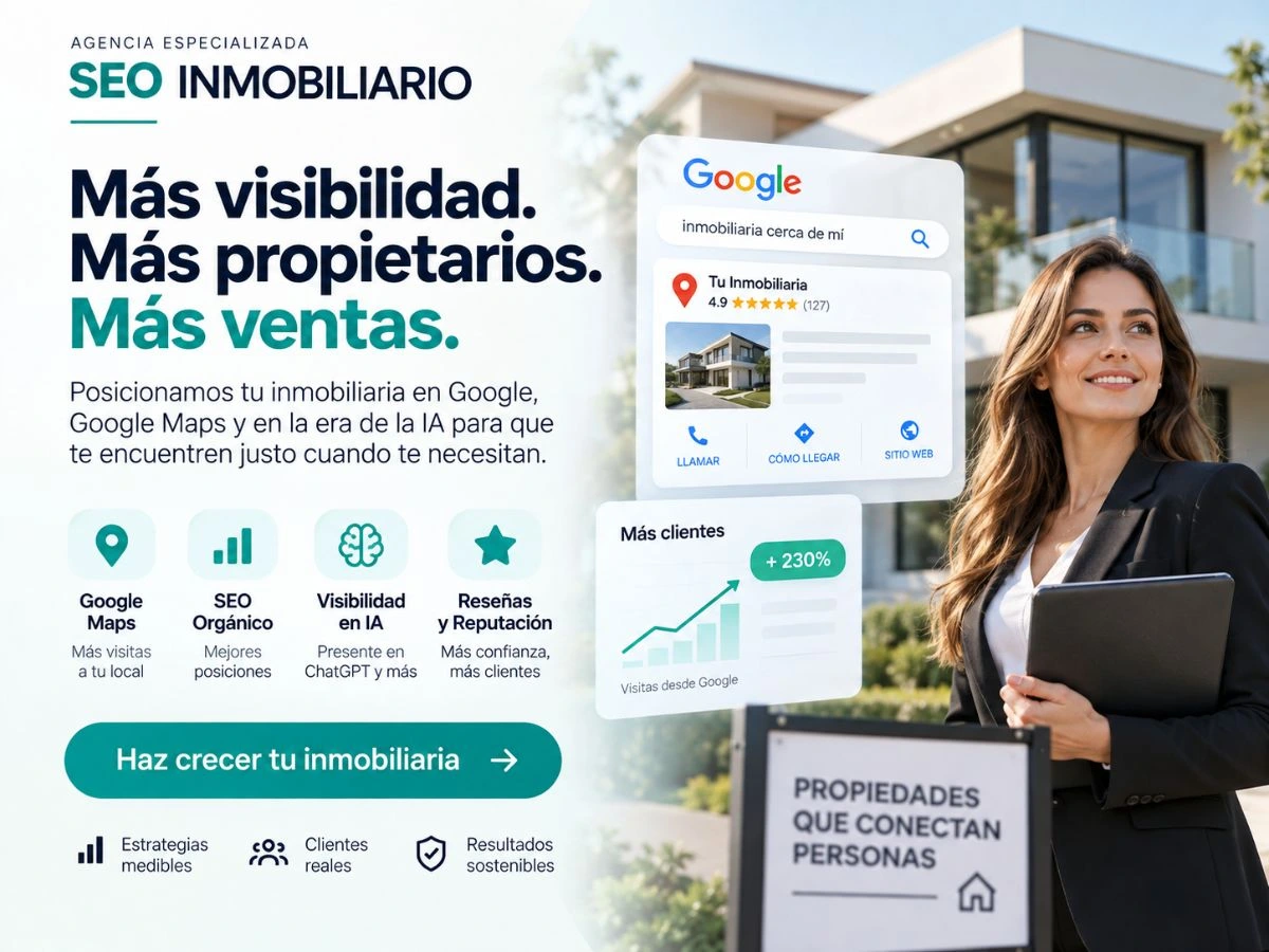 Agente inmobiliario buscando marketing